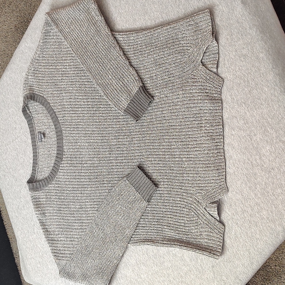 Aerie Gray Ribbed Sweater